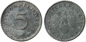 J. 370, EPA 24. 
5 Reichspfennig 1944 G.
R ! f. vz