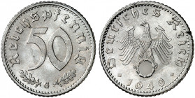 J. 372, EPA 54. 
50 Reichspfennig 1940 G.
winz. Rdf., f. St