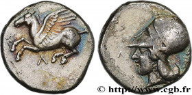 AKARNANIA - LEUKAS
Type : Statère 
Date : c. 375-350 AC. 
Mint name / Town : Leucas, Acarnanie 
Metal : silver 
Diameter : 20  mm
Orientation dies : 3...