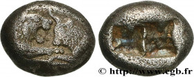 LYDIA - LYDIAN KINGDOM - CROESUS
Type : Tiers de statère 
Date : c. 550 AC. 
Mint name / Town : Lydie, Sardes 
Metal : silver 
Diameter : 9,5  mm
Weig...