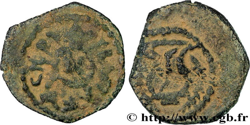 JUDAEA - HERODIAN KINGDOM - HEROD I
Type : Prutah 
Date : c. 37-34 AC. 
Mint nam...
