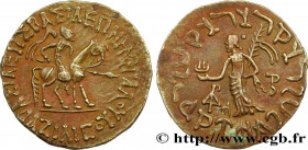 SCYTHIA - INDO-SCYTHIAN KINGDOM - AZILISES
Type : Tétradrachme bilingue 
Date : c. 55-35 AC 
Mint name / Town : Taxila 
Metal : silver 
Diameter : 27,...