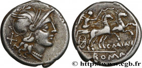 MAIANIA
Type : Denier 
Date : 153 AC. 
Mint name / Town : Rome 
Metal : silver 
Millesimal fineness : 950  ‰
Diameter : 17,5  mm
Orientation dies : 12...