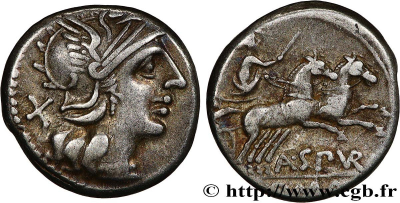 SPURILIA
Type : Denier 
Date : 139 AC. 
Mint name / Town : Rome 
Metal : silver ...
