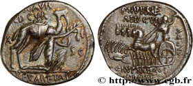 AEMILIA
Type : Denier 
Date : 58 AC. 
Mint name / Town : Rome 
Metal : silver 
Millesimal fineness : 950  ‰
Diameter : 17  mm
Orientation dies : 7  h....