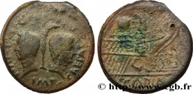 LUGDUNUM - LYON - JULIUS CAESAR and OCTAVIAN
Type : Dupondius 
Date : c. 36 AC. 
Mint name / Town : Lyon, Gaule 
Metal : copper 
Diameter : 31  mm
Ori...