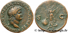 NERO
Type : As 
Date : 66 
Mint name / Town : Lyon 
Metal : copper 
Diameter : 28,5  mm
Orientation dies : 6  h.
Weight : 10,62  g.
Obverse legend : I...
