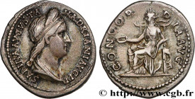 SABINA
Type : Denier 
Date : 129 
Mint name / Town : Rome 
Metal : silver 
Millesimal fineness : 900  ‰
Diameter : 19  mm
Orientation dies : 6  h.
Wei...