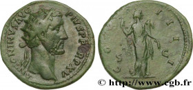ANTONINUS PIUS
Type : Dupondius 
Date : 150-151 
Mint name / Town : Rome 
Metal : copper 
Diameter : 26  mm
Orientation dies : 6  h.
Weight : 10,32  g...