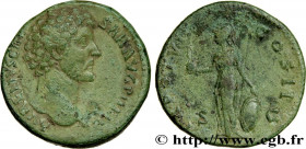 MARCUS AURELIUS
Type : Sesterce 
Date : c. 152-153 
Mint name / Town : Rome 
Metal : copper 
Diameter : 32  mm
Orientation dies : 7  h.
Weight : 22,95...