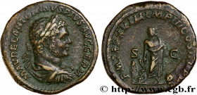CARACALLA
Type : Sesterce 
Date : 215 
Mint name / Town : Rome 
Metal : copper 
Diameter : 31  mm
Orientation dies : 1  h.
Weight : 27,67  g.
Rarity :...