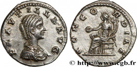 PLAUTILLA
Type : Denier 
Date : 202 
Mint name / Town : Laodicée 
Metal : silver 
Millesimal fineness : 500  ‰
Diameter : 19,5  mm
Orientation dies : ...