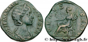 JULIA MAMAEA
Type : Sesterce 
Date : 224 
Mint name / Town : Rome 
Metal : copper 
Diameter : 28,5  mm
Orientation dies : 1  h.
Weight : 20,70  g.
Rar...