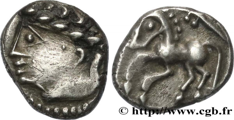 GALLIA - ALLOBROGES (Dauphiné area)
Type : Denier au cheval galopant et au “cadu...