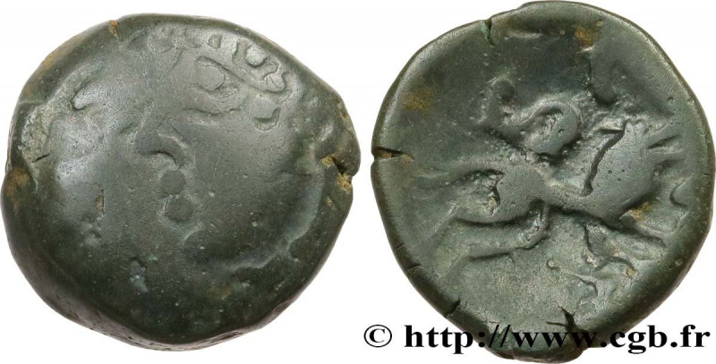 ANDECAVI (Area of Angers)
Type : Bronze VALETIA à la tête casquée et au lion 
Da...