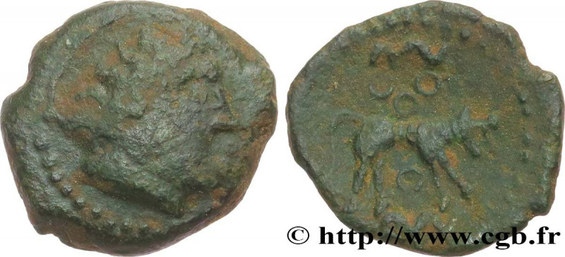 GALLIA - CARNUTES (Beauce area)
Type : Bronze au loup, DT. S 2610 A 
Date : c. 6...