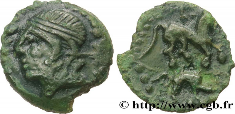 GALLIA - CARNUTES (Beauce area)
Type : Bronze au cheval et au sanglier 
Date : c...