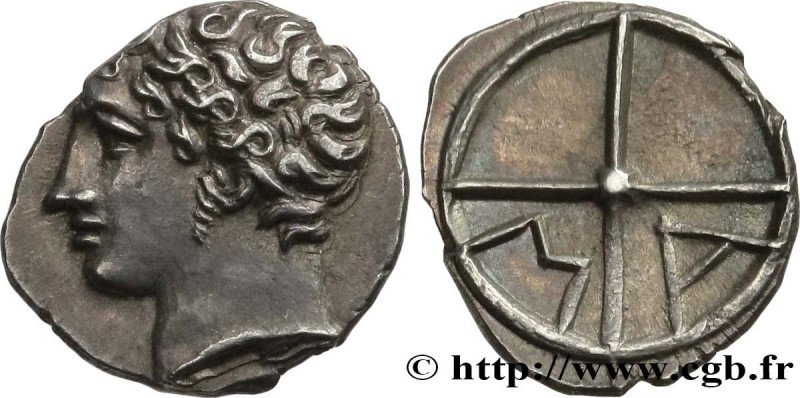 MASSALIA - MARSEILLE
Type : Obole MA, tête à gauche 
Date : c. 121-82 AC. 
Mint ...