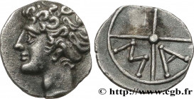 MASSALIA - MARSEILLE
Type : Obole MA, tête à gauche 
Date : c. 121-82 AC. 
Mint name / Town : Marseille (13) 
Metal : silver 
Diameter : 10  mm
Orient...