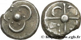 GALLIA - SOUTH WESTERN GAUL - SOTIATES (Area of Sos)
Type : Drachme trilobée, S. 368 
Date : IIe siècle av. J.-C 
Metal : silver 
Diameter : 14  mm
We...