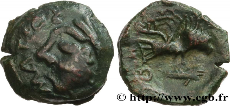 VELIOCASSES (Area of Norman Vexin)
Type : Bronze à la légende MATIOS 
Date : Ier...