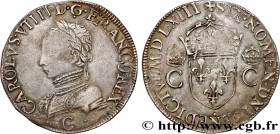 CHARLES IX
Type : Teston, 2e type 
Date : 1563 (MDLXIII) 
Mint name / Town : Saint-Lô 
Quantity minted : 19048 
Metal : silver 
Millesimal fineness : ...