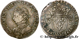 CHARLES IX
Type : Demi-teston, 2e type 
Date : MDLXII 
Date : 1562 
Mint name / Town : Paris 
Quantity minted : 256167 
Metal : silver 
Millesimal fin...