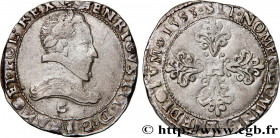 HENRY III
Type : Franc au col plat 
Date : 1583 
Mint name / Town : Saint-Lô 
Quantity minted : 39589 
Metal : silver 
Millesimal fineness : 833  ‰
Di...