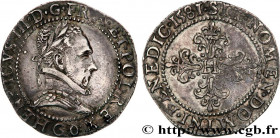 HENRY III
Type : Demi-franc au col plat 
Date : 1581 
Mint name / Town : Poitiers 
Quantity minted : 41786 
Metal : silver 
Millesimal fineness : 833 ...