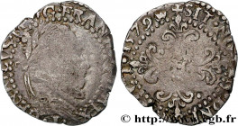 HENRY III
Type : Quart de franc au col plat 
Date : 1579 
Mint name / Town : Limoges 
Metal : silver 
Millesimal fineness : 833  ‰
Diameter : 23,5  mm...