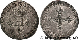 HENRY III
Type : Double sol parisis, 2e type 
Date : 1583 
Mint name / Town : Poitiers 
Quantity minted : 19504 
Metal : billon 
Millesimal fineness :...