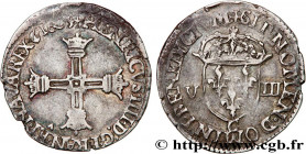 HENRY IV
Type : Huitième d'écu, croix bâtonnée et couronnée de face 
Date : 1605 
Mint name / Town : Saint-Lô 
Quantity minted : 171241 
Metal : silve...