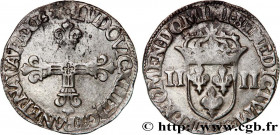 LOUIS XIII
Type : Quart d'écu, 1er type 
Date : 1624 
Mint name / Town : Saint-Lô 
Quantity minted : 11340 
Metal : silver 
Millesimal fineness : 917 ...