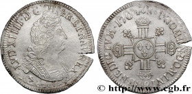 LOUIS XIV "THE SUN KING"
Type : Écu aux huit L, 2e type 
Date : 1704 
Mint name / Town : Rennes 
Quantity minted : 95368 
Metal : silver 
Millesimal f...