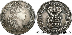 LOUIS XV THE BELOVED
Type : Dixième d'écu dit "de France-Navarre" 
Date : 1718 
Mint name / Town : Nantes 
Quantity minted : 35897 
Metal : silver 
Mi...