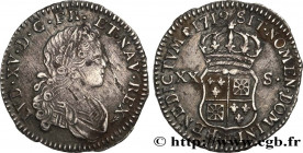 LOUIS XV THE BELOVED
Type : XX sols de Navarre 
Date : 1719 
Mint name / Town : Besançon 
Quantity minted : 622080 
Metal : silver 
Millesimal finenes...