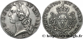 LOUIS XV THE BELOVED
Type : Écu dit "au bandeau" 
Date : 1744 
Mint name / Town : Nantes 
Quantity minted : 431167 
Metal : silver 
Millesimal finenes...