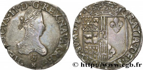 NAVARRE - KINGDOM OF NAVARRE - HENRY III
Type : Franc 
Date : 1582 
Mint name / Town : Saint-Palais 
Metal : silver 
Diameter : 33  mm
Orientation die...