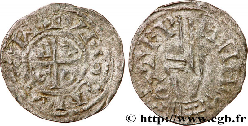 FRANCHE-COMTÉ - ARCHBISHOPRIC OF BESANÇON - HUGH III
Type : Denier 
Date : c. 10...