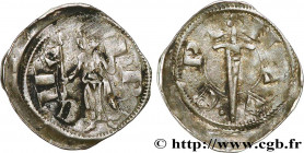 LORRAINE - BISHOPRIC OF METZ - RENAUD DE BAR (69th bishop)
Type : Denier ou Spadin 
Date : c. 1308-1315 
Mint name / Town : Épinal 
Metal : silver 
Di...