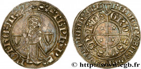 LORRAINE - CITY OF METZ 
Type : Gros au Saint-Étienne agenouillé 
Date : c. 1563-1600 
Mint name / Town : Metz 
Metal : silver 
Diameter : 26  mm
Orie...