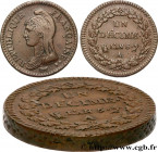 DIRECTOIRE
Type : Un décime Dupré, grand module 
Date : An 5 (1796-1797) 
Mint name / Town : Paris 
Quantity minted : 33878335 
Metal : copper 
Diamet...