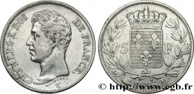 CHARLES X
Type : 5 francs Charles X, 1er type 
Date : 1826 
Mint name / Town : Lyon 
Quantity minted : 1.436.477 
Metal : silver 
Millesimal fineness ...