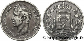 CHARLES X
Type : 5 francs Charles X, 2e type 
Date : 1829 
Mint name / Town : Lyon 
Quantity minted : 1.606.889 
Metal : silver 
Millesimal fineness :...