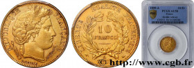 II REPUBLIC
Type : 10 francs or Cérès, IIe République, levrette oreille haute 
Date : 1850 
Mint name / Town : Paris 
Quantity minted : 591475 
Metal ...