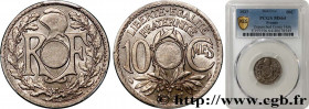 III REPUBLIC
Type : 10 centimes Lindauer, Fauté non perforé 
Date : 1927 
Quantity minted : --- 
Metal : copper nickel 
Diameter : 21  mm
Orientation ...
