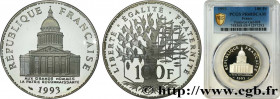 V REPUBLIC
Type : 100 francs Panthéon, Belle Épreuve 
Date : 1993 
Quantity minted : 5.309 
Metal : silver 
Millesimal fineness : 900  ‰
Diameter : 31...