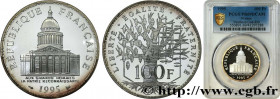 V REPUBLIC
Type : 100 francs Panthéon, BE (Belle Épreuve) 
Date : 1995 
Quantity minted : 4.796 
Metal : silver 
Millesimal fineness : 900  ‰
Diameter...