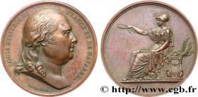 LOUIS XVIII
Type : Médaille, Louis XVIII 
Date : n.d. 
Metal : bronze 
Diameter : 37,85  mm
Engraver : ANDRIEU F. (?) / BRENET Nicolas-Guy-Antoine (17...