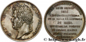 LOUIS-PHILIPPE I
Type : Médaille, Pose de la première pierre de la salle de spectacle 
Date : 1839 
Mint name / Town : Le Mans 
Metal : silver 
Diamet...